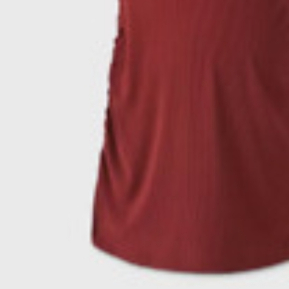 Burgandy Ribbed Tanktop Maternity NWT - Picture 3 of 7